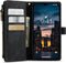 Caseme - Geschikt voor iPhone 14 Pro Max - Vintage 2 in 1 portemonnee hoes - Zwart