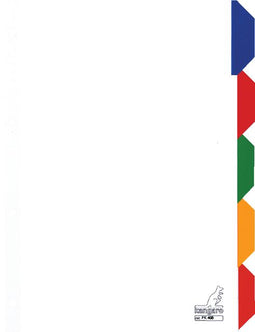 Tabbladen Kangaro 4-gaats PK405 5-delig karton wit - 40 stuks