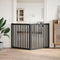 vidaXL - Hondenhek - inklapbaar - 2 - panelen - 160 - cm - populierenhout - zwart