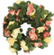 Kerstslingers met bloemen 6 st 250 cm lente zonsondergang rood