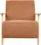 LESJA - Fauteuil - Oranje - Stof