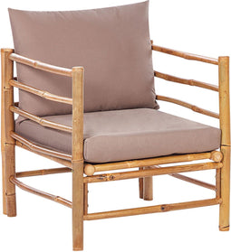 CERRETO - Tuinstoel - Taupe - Bamboe