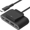 4-poorts USB-splitter BUZ001BT2MBKB7 - 2 USB-C en 2 USB-A poorten - Zwart