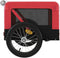 vidaXL - Hondenfietstrailer - oxford - stof - en - ijzer - rood - en - zwart