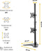 Fellowes Seasa™ 8044001 - Dubbele verticale monitor arm - Geschikt voor 2 schermen 13-32 inch tot 8kg elk