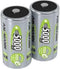 Ansmann Blister - Akku NiMH Mono/D 5000 mAh - Zeer lage zelfontlading - Zilver (2 stuks)