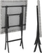Tectake - Wicker Balkon- of Tuinbistroset - 2 Stoelen en 1 Tafel - Inklapbaar Lichtgrijs (2 stuks)