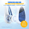 Vulpes Goods® Tech - Nekventilator ELITE - Oplaadbaar met Koelelement - 3 Snelheden - Wit