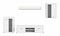 Furnilux Jam - Woonkamercombinatie - Praktische indeling - Wit - 35x169x310cm