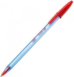 Pen Bic Cristal Soft Rood Transparant 1-2 mm (50 Stuks)