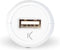 USB-Autolader + MFi Lightning Kabel KSIX 2,4 A Wit