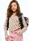 Caramel & Cie Boekentas/Schooltas Vlinder - Blauw