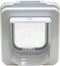 Cat Mate Elite Microchip Kattenluik met Timerbediening 26.5cm x 24.8cm - wit - 355W