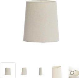 Light & Living Kap ellips smal hoog 21-17,5-23 cm LIVIGNO eiwit