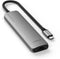 Satechi ST-P7SM - 7-in-1 USB-C Multiport Adapter - Gigabit Ethernet 4K HDMI 100W PD - Grijs