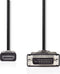 Nedis HDMI Kabel - HDMI Male naar DVI-D 24+1-Pins - 5 m - 1080p - Vernikkeld - Zwart