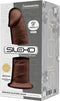 SILEXD - Dual Density Dildo Mod. 2 - 9 Brown