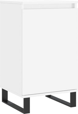 vidaXL - Dressoir - 40x35x70 - cm - bewerkt - hout - wit