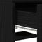vidaXL - Makeup - Tafel - met - LED - Verlichting - - - Zwart - Eik, - 50x41x140 - cm