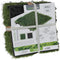 Pro Garden Tuintegel/terrastegels - 6x stuks - groen - kunstgras - 30 x 30 cm - vlonder vloertegels - klikbaar