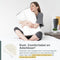 COMFYCENTRE® Orthopedisch Hoofdkussen - Traagschuim - Ergonomisch - 60x40 cm - Wit/Grijs