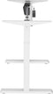 Ergo Office - Zit-sta bureau - Elektrisch in hoogte verstelbaar bureau max hoogte 123cm - max 70 kg | Zonder tafelblad - Wit, ER-403W