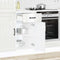 vidaXL - Keuken - onderkast - Lucca - bewerkt - hout - hoogglans - wit