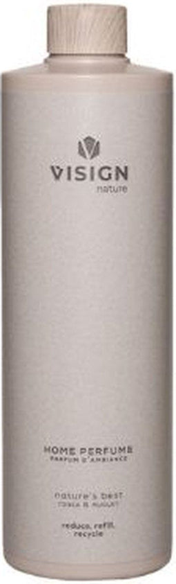 Visign Nature Huisparfum Navulling - Roomspray - Huis parfum - Warme & Bloemige geur - Nature's Best - 500 ml