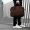 DSTRCT Wall Street - Leren Laptoptas 2 Vaks - Laptopvak 15,6 inch - Bruin