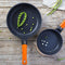 Bra Pan Bra A281224 Ø 24 Cm Teflon Zwart Oranje Aluminium Gehard Aluminium Ø 24 Cm