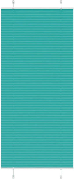 vidaXL - Plissé - rolgordijn - 100x200 - cm - stofbreedte - 99,4cm - petrol - groen