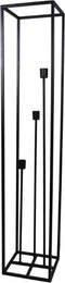 HSM Collection Vloerlamp Fremont open frame 3-lichts - 158 cm - Gepoedercoat zwart - Ijzer