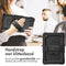 Accezz Rugged Backcover - Samsung Galaxy Tab A8 - Schouderstrap en screenprotector - Zwart