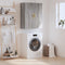 vidaXL - Wandkast - 69,5x34x90 - cm - grijs - sonoma - eikenkleurig