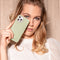 Selencia Hoesje Geschikt voor iPhone 13 Pro - Selencia Gaia Slang Backcover - Groen