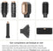 BLANC SQUARE Airstyler - Multistyler Pro - 8-in-1 Föhnborstel en Krulborstel - Inclusief Diffuser en Opbergcase - Zwart/goud