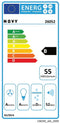 NOVY 26052/01 - Geïntegreerde afzuigkap - 600 m³/uur - Zwart