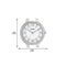 Fossil Virginia ES3282 - Dameshorloge 30 mm - Stalen horlogeband - Zilverkleurig
