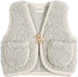 Binibamba Merino Snuggle Vest Cloud- Grijs