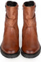 PS Poelman DUNGABALL - Dames enkellaarzen - Chunky zool 3.5 cm - Cognac