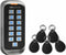 SCS SENTINEL Codeertoetsenbord - SCS-coderingstoetsenbord met 12V-badges - Waterbestendig IP68 - Zwart (5 stuks)