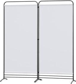 Angel Living Kamerscherm - 2 Panelen - 162cm Hoog - Flexibel - Beige/Natuurlijk