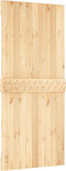 vidaXL - Schuifdeur - met - beslag - 90x210 - cm - massief - grenenhout