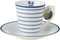Laura Ashley Blueprint Collectables Espresso kopjes met schotel - Candy Stripe 9 cl.