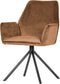 Showroom leegverkoop: Woood amber eetkamerstoel fluweel karamel set van 2 - Showroom leegverkoopStoelen - Polyester - 88x60x61cm