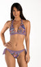 CYELL PRETTY PAISLEY - Bikinibroekje Laag met Strik - Paars - Maat 36