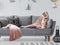 Linnick Flanel Fleece Deken + Hoodie met Capuchon Croco - rosé - 140x200cm - 130x180cm - Plaid