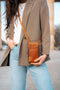Leren Telefoontasje Cognac Valdes
