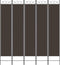 vidaXL - Kamerscherm - met - 5 - panelen - 200x220 - cm - stof - bruin
