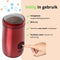 Brock Elektrische Koffiemolen Rood - Koffiebonen Maler - Voor Kruiden, Noten & Specerijen - Snel & Stil - BPA-vrij - RVS Mes